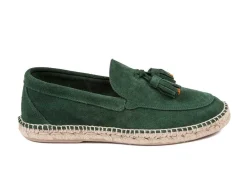 Abarca Shoes Alpargata Mocasín^Mocasín Borlas Piel Esmeralda 17