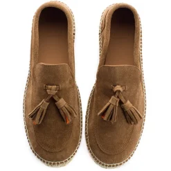 Abarca Shoes Alpargatas De Verano^Mocasín Borlas Piel Tierra