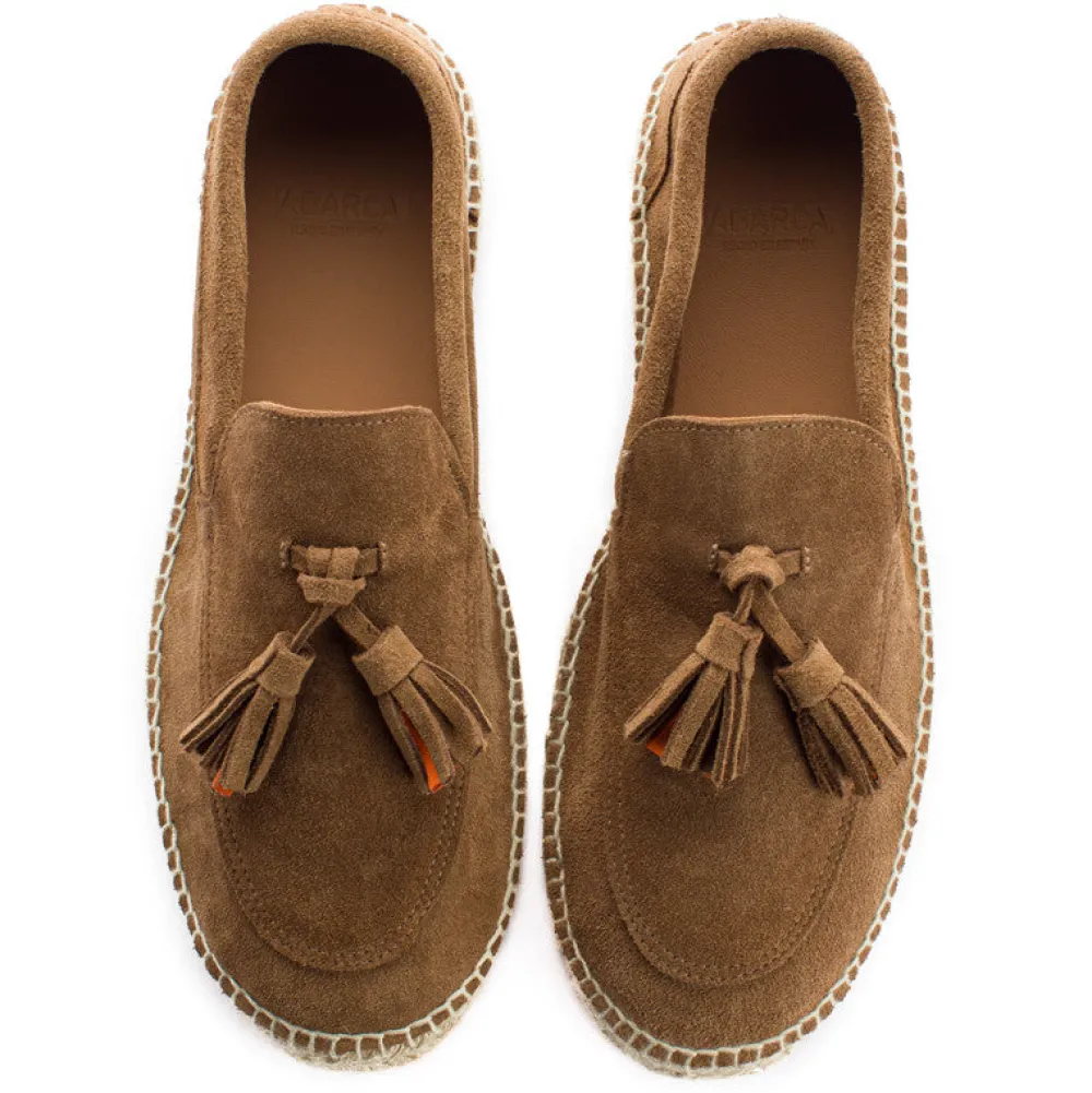 Abarca Shoes Alpargatas De Verano^Mocasín Borlas Piel Tierra