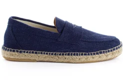 Abarca Shoes Alpargata Mocasín^Mocasín Lino Viejo Marino