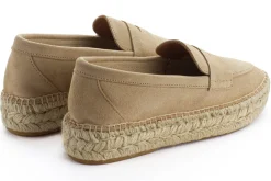 Abarca Shoes Alpargata Mocasín^Mocasín Piel Beige