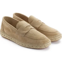 Abarca Shoes Alpargata Mocasín^Mocasín Piel Beige