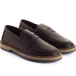 Abarca Shoes Mocasínes^Mocasín Piel Encerado Cafe