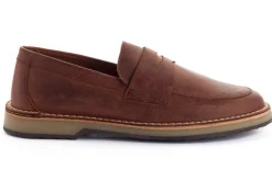 Abarca Shoes Zapatos De Piel^Mocasín Piel Encerado Roble
