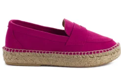Abarca Shoes Alpargata Mocasín^Mocasín Piel Fucsia