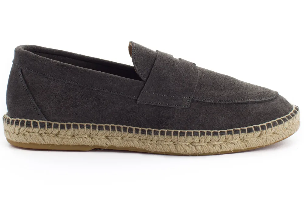 Abarca Shoes Alpargata Mocasín^Mocasín Piel Gris