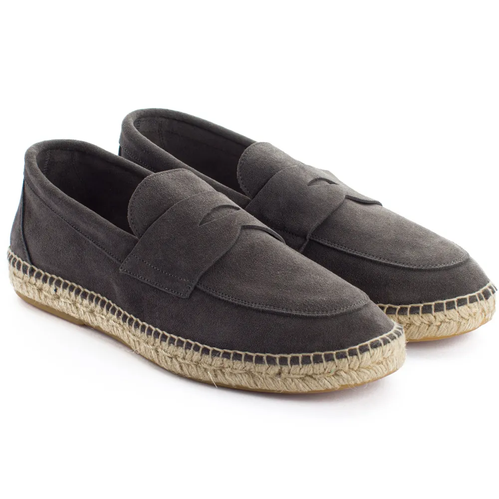 Abarca Shoes Alpargata Mocasín^Mocasín Piel Gris