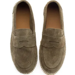 Abarca Shoes Alpargatas De Verano^Mocasín Piel Kaki 19