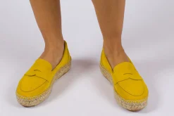 Abarca Shoes Alpargatas De Verano^Mocasín Piel Limon 663