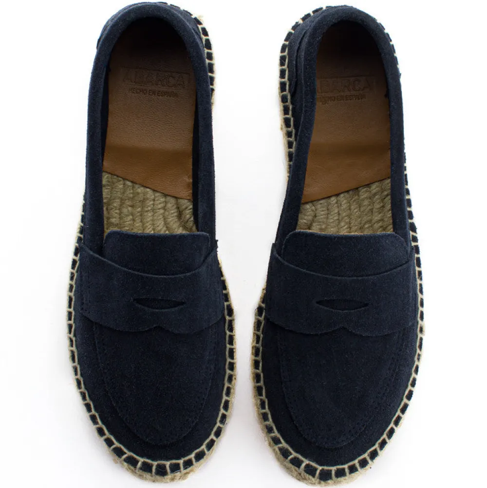 Abarca Shoes Alpargata Mocasín^Mocasín Piel Marino 312