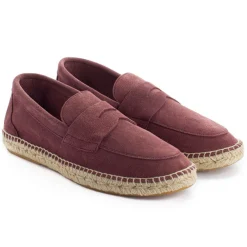 Abarca Shoes Alpargatas De Verano^Mocasín Piel Morado