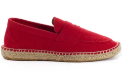 Abarca Shoes Alpargata Mocasín^Mocasín Piel Rojo