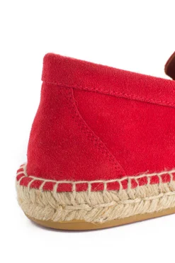 Abarca Shoes Alpargata Mocasín^Mocasín Piel Rojo
