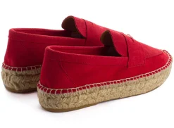 Abarca Shoes Alpargata Mocasín^Mocasín Piel Rojo 556