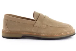 Abarca Shoes Mocasínes^Mocasín Piel Serraje Beige
