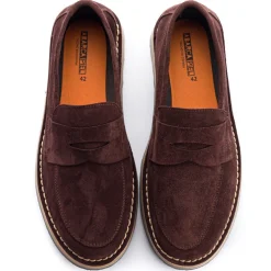 Abarca Shoes Zapatos De Piel^Mocasín Piel Serraje Chocolate