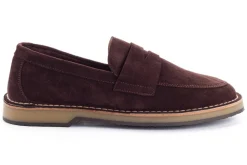Abarca Shoes Mocasínes^Mocasín Piel Serraje Chocolate