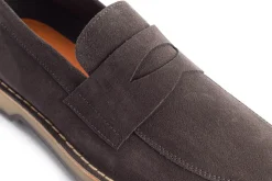 Abarca Shoes Zapatos De Piel^Mocasín Piel Serraje Gris