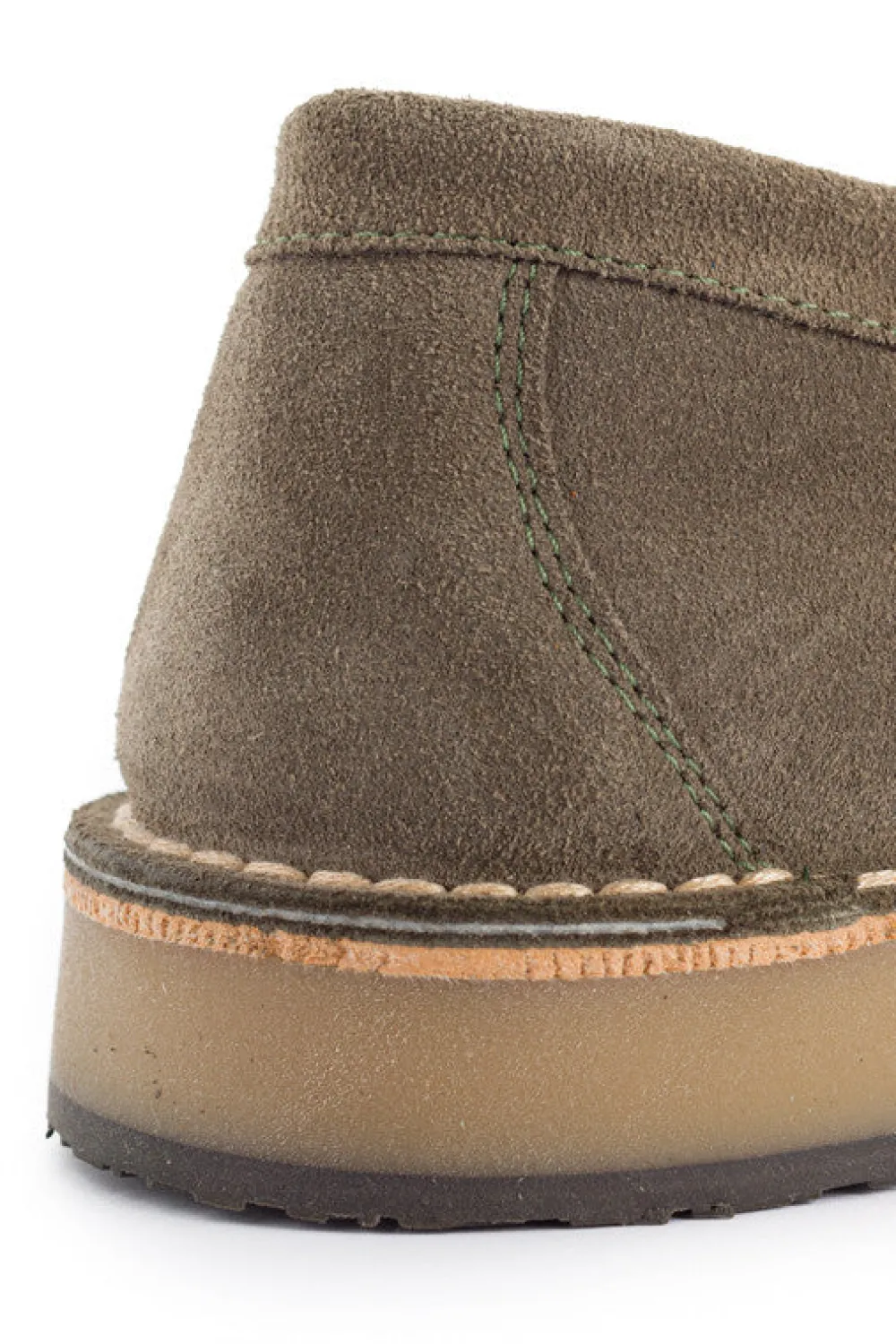 Abarca Shoes Mocasínes^Mocasín Piel Serraje Gris Verde