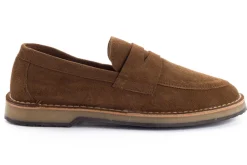 Abarca Shoes Mocasínes^Mocasín Piel Serraje Tierra