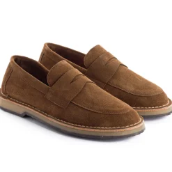 Abarca Shoes Mocasínes^Mocasín Piel Serraje Tierra