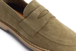 Abarca Shoes Zapatos De Piel^Mocasín Piel Serraje Verde