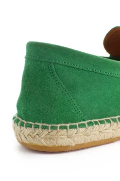 Abarca Shoes Alpargatas De Verano^Mocasín Piel Verde