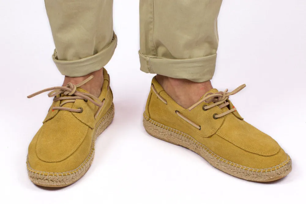 Abarca Shoes Alpargatas De Verano^Nautico Piel Beige 17