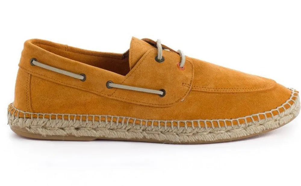 Abarca Shoes Alpargatas Náuticas^Nautico Piel Orange