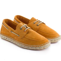 Abarca Shoes Alpargatas Náuticas^Nautico Piel Orange