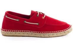 Abarca Shoes Alpargatas Náuticas^Nautico Piel Rojo 556