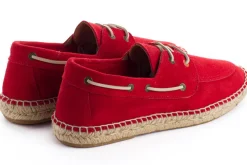 Abarca Shoes Alpargatas Náuticas^Nautico Piel Rojo 556