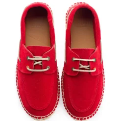 Abarca Shoes Alpargatas Náuticas^Nautico Piel Rojo 556
