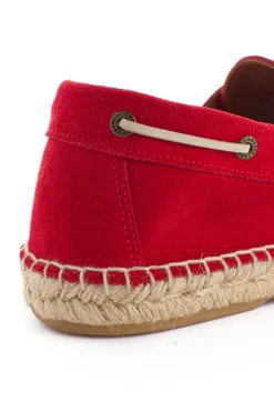 Abarca Shoes Alpargatas Náuticas^Nautico Piel Rojo 556