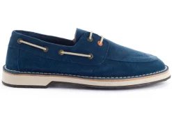 Abarca Shoes Nauticos^Nautico Piel Serraje Azul