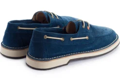 Abarca Shoes Nauticos^Nautico Piel Serraje Azul