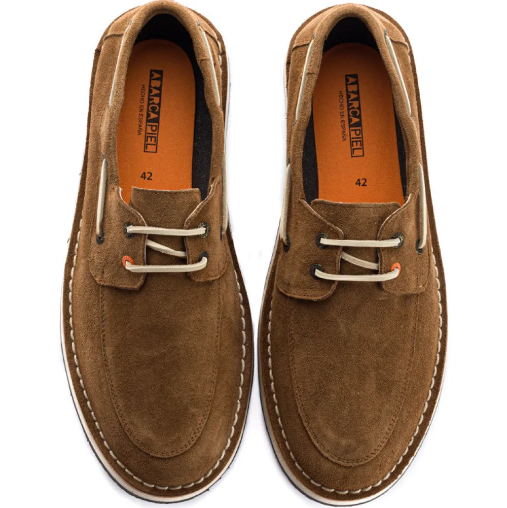 Abarca Shoes Zapatos De Piel^Nautico Piel Serraje Tierra