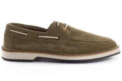 Abarca Shoes Zapatos De Piel^Nautico Piel Serraje Verde