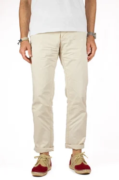 Abarca Shoes Alpargatas De Verano^Oxford Piel Beige + Rojo Ingles