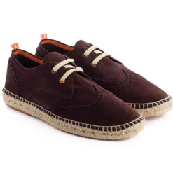 Abarca Shoes Alpargatas De Verano^Oxford Piel Chocolate 438