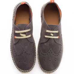 Abarca Shoes Alpargatas Oxford^Oxford Piel Gris 870