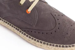 Abarca Shoes Alpargatas Oxford^Oxford Piel Gris 870