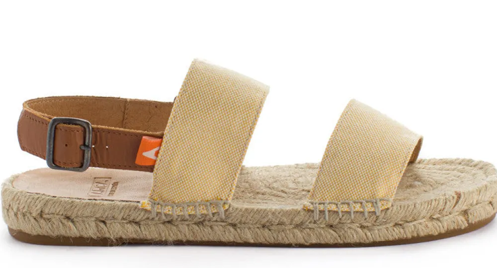 Abarca Shoes Sandalias Yute^Pascale Domine Amarillo Sandalias De Yute