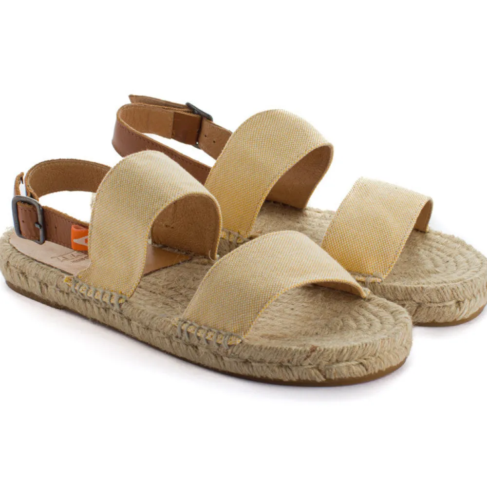 Abarca Shoes Sandalias Yute^Pascale Domine Amarillo Sandalias De Yute