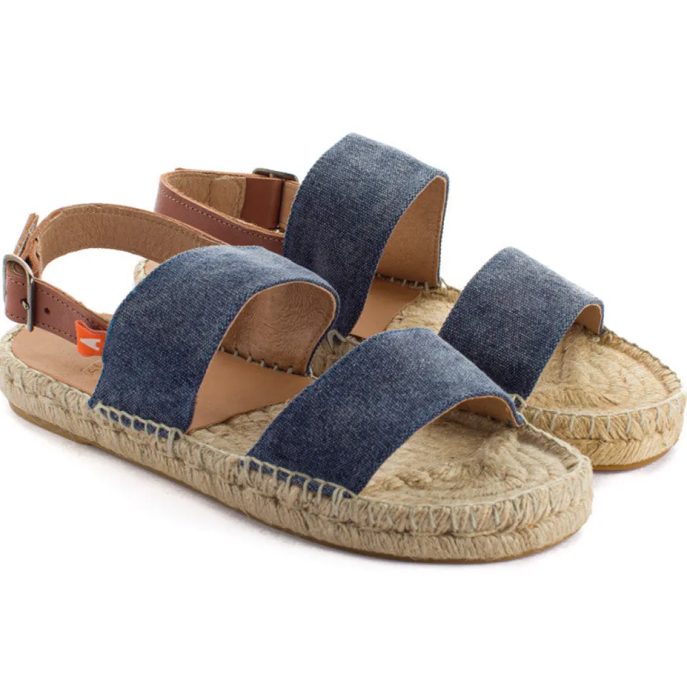 Abarca Shoes Sandalias Yute^Pascale Domine Marino Sandalias De Yute