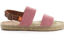 Abarca Shoes Sandalias Yute^Pascale Domine Rojo Sandalias De Yute