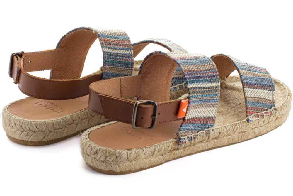 Abarca Shoes Sandalias Yute^Pascale Mayoral Azul Sandalias De Yute
