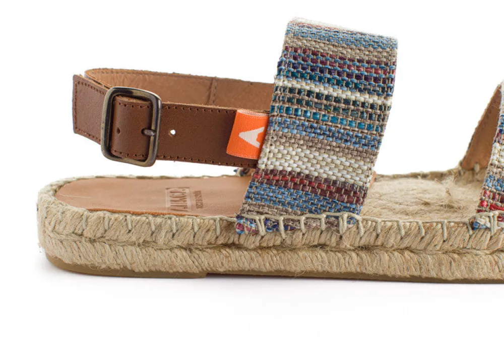 Abarca Shoes Sandalias Yute^Pascale Mayoral Azul Sandalias De Yute