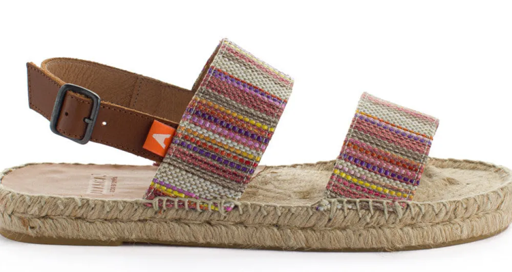 Abarca Shoes Sandalias Yute^Pascale Mayoral Naranja Sandalias De Yute