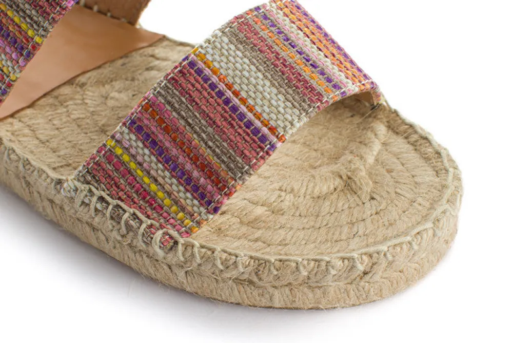 Abarca Shoes Sandalias Yute^Pascale Mayoral Naranja Sandalias De Yute